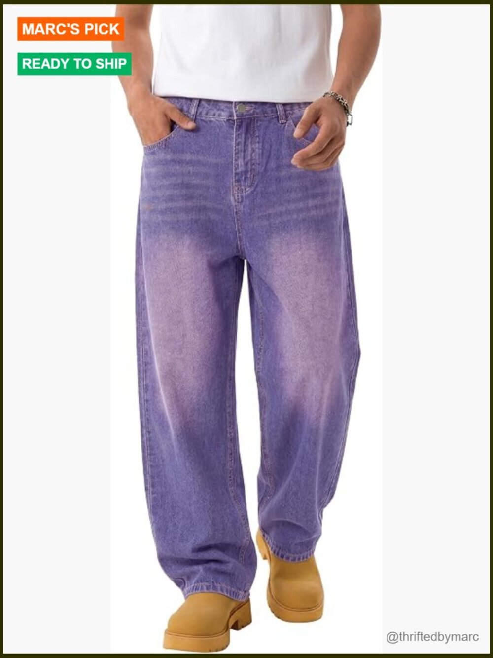Baggy Wide Leg Cargo Jeans Y2K Hip Hop Skater Streetwear Men